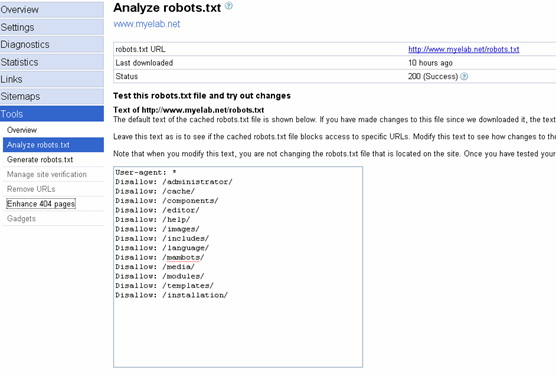Analiza fajla robots.txt